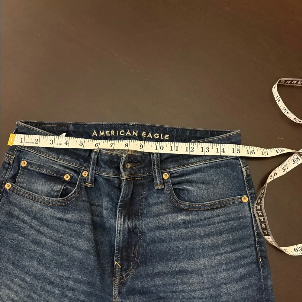 American Eagle Outfitters Men's Dark Blue Straight Jeans - Picture 6 of 8